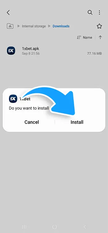 Step 4 - Tap Install and wait to finish