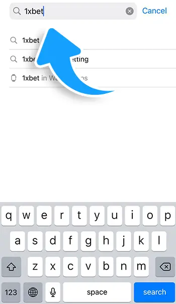 Step 9 - Search for 1xBet in the App Store